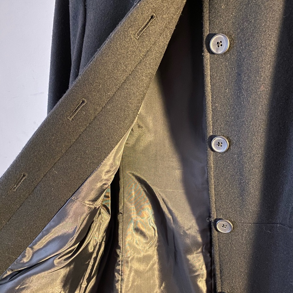 Merona long jacket coat black wool women